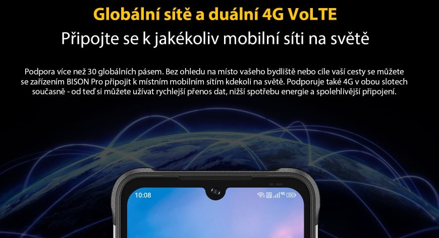 UMIDIGI BISON Pro mobilní sítě